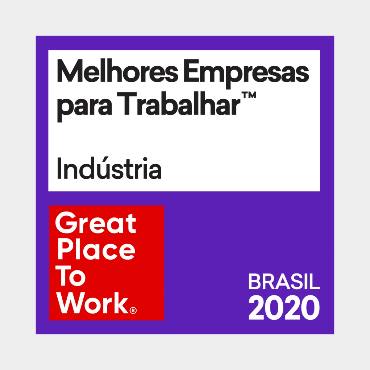 Melhores Empresas para Trabalhar - Indústria - 2020