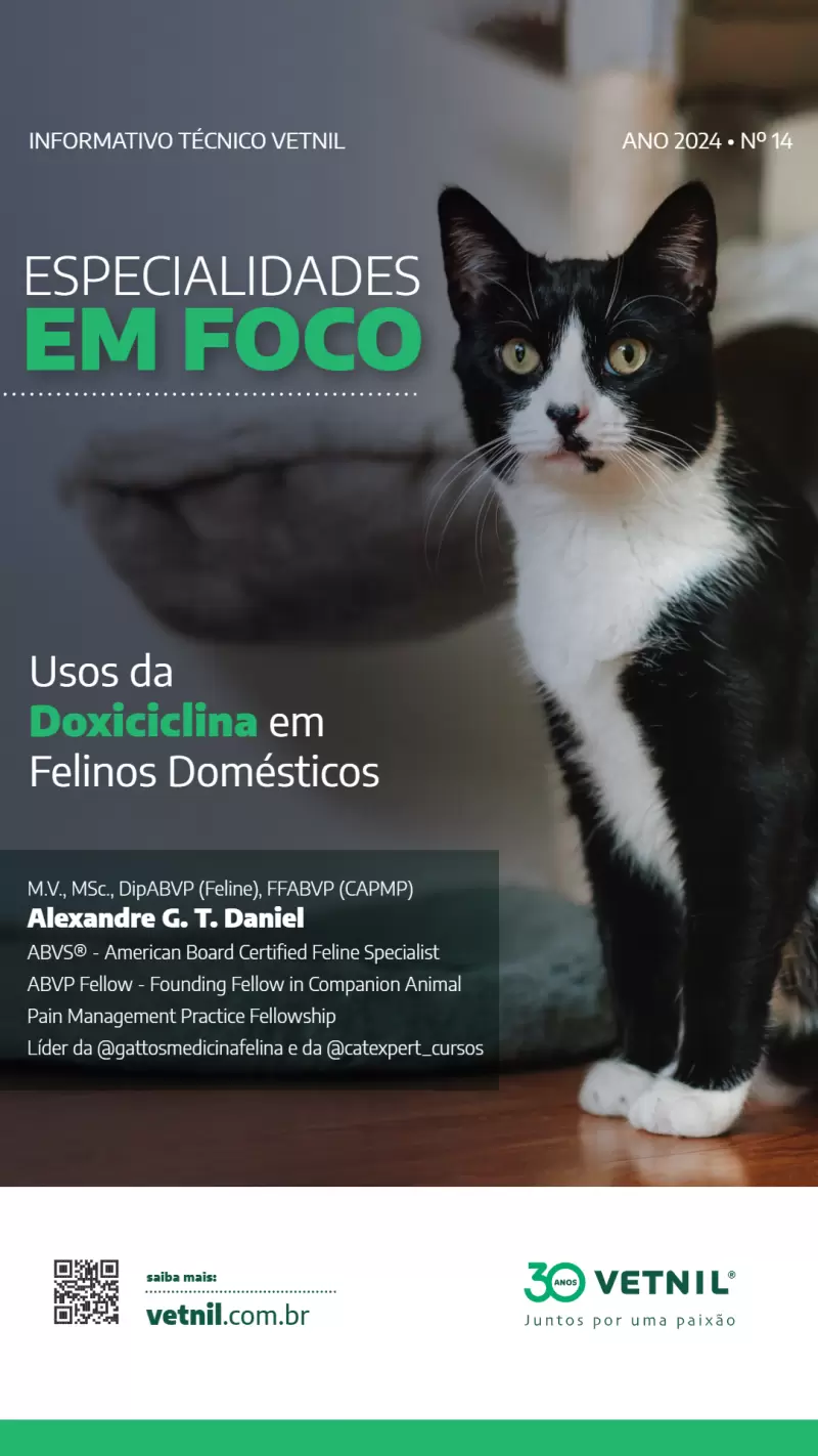 Info Tec. Esp em Foco - Usos da Doxiciclina em Felinos Domésticos